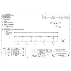 LCT Flexible Hypotube, Stainless Steel 304, 0.06'' ID, 0.065'' OD, 39.37"Length